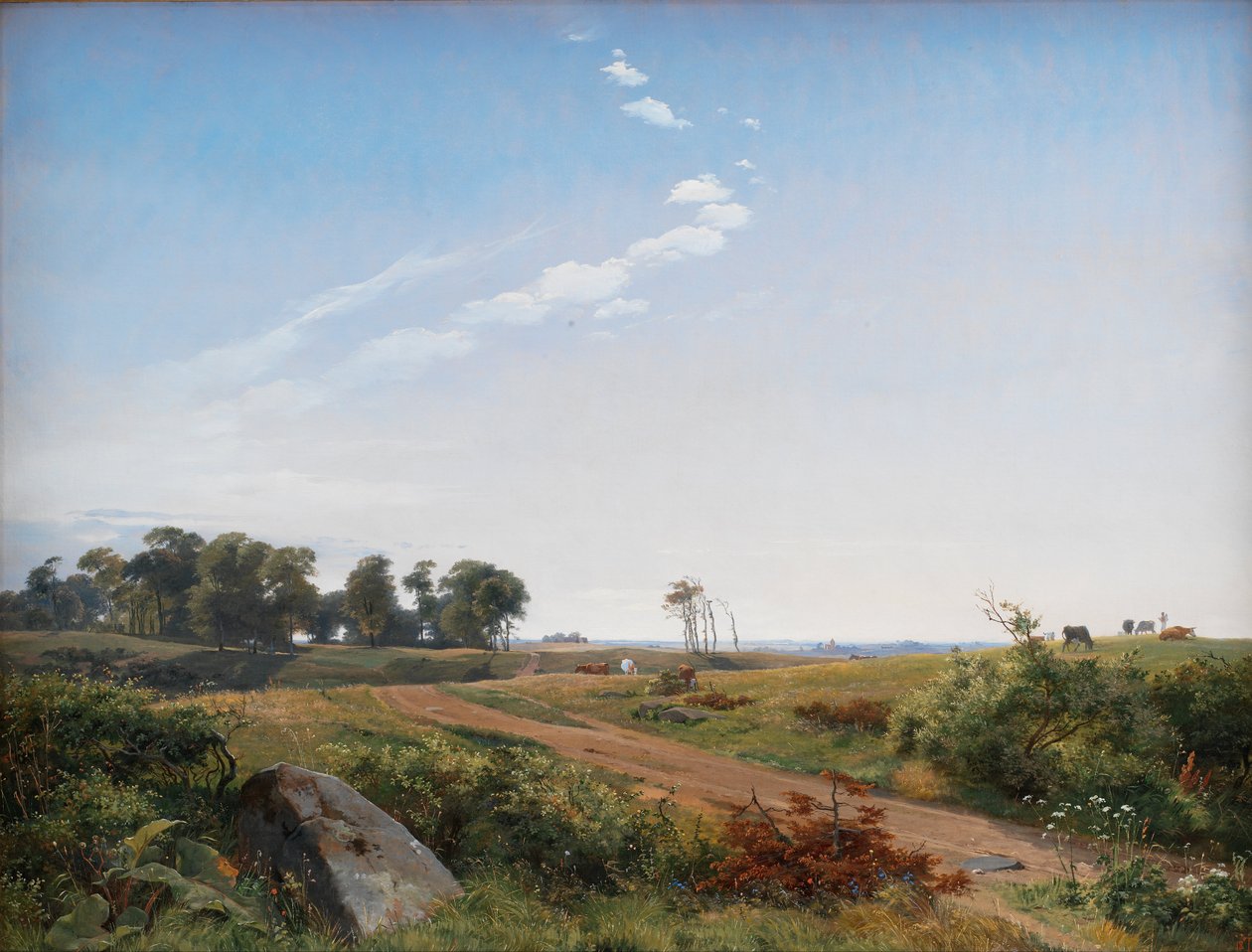 Zealand Landscape. Nyílt vidék Észak-Zélandon alkotó: Johan Lundbye