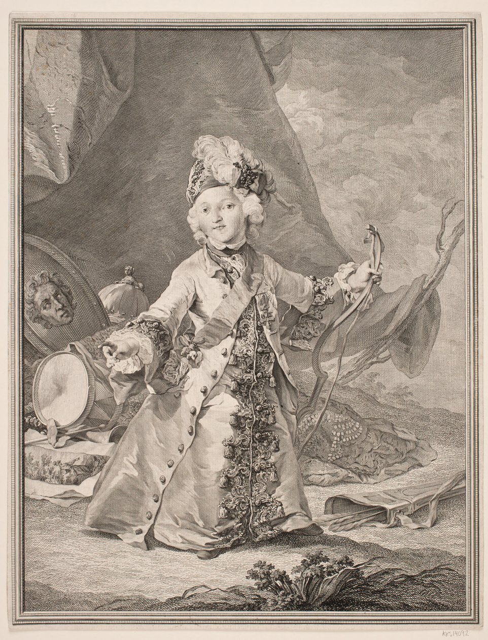Christian VII gyermekként alkotó: Johan Martin Preisler