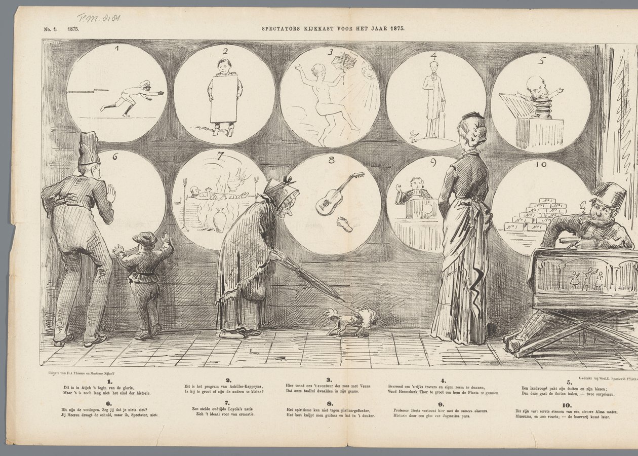 Nézői nézőtér 1875-re (cím a tárgyon) alkotó: Johan Michaël Schmidt Crans