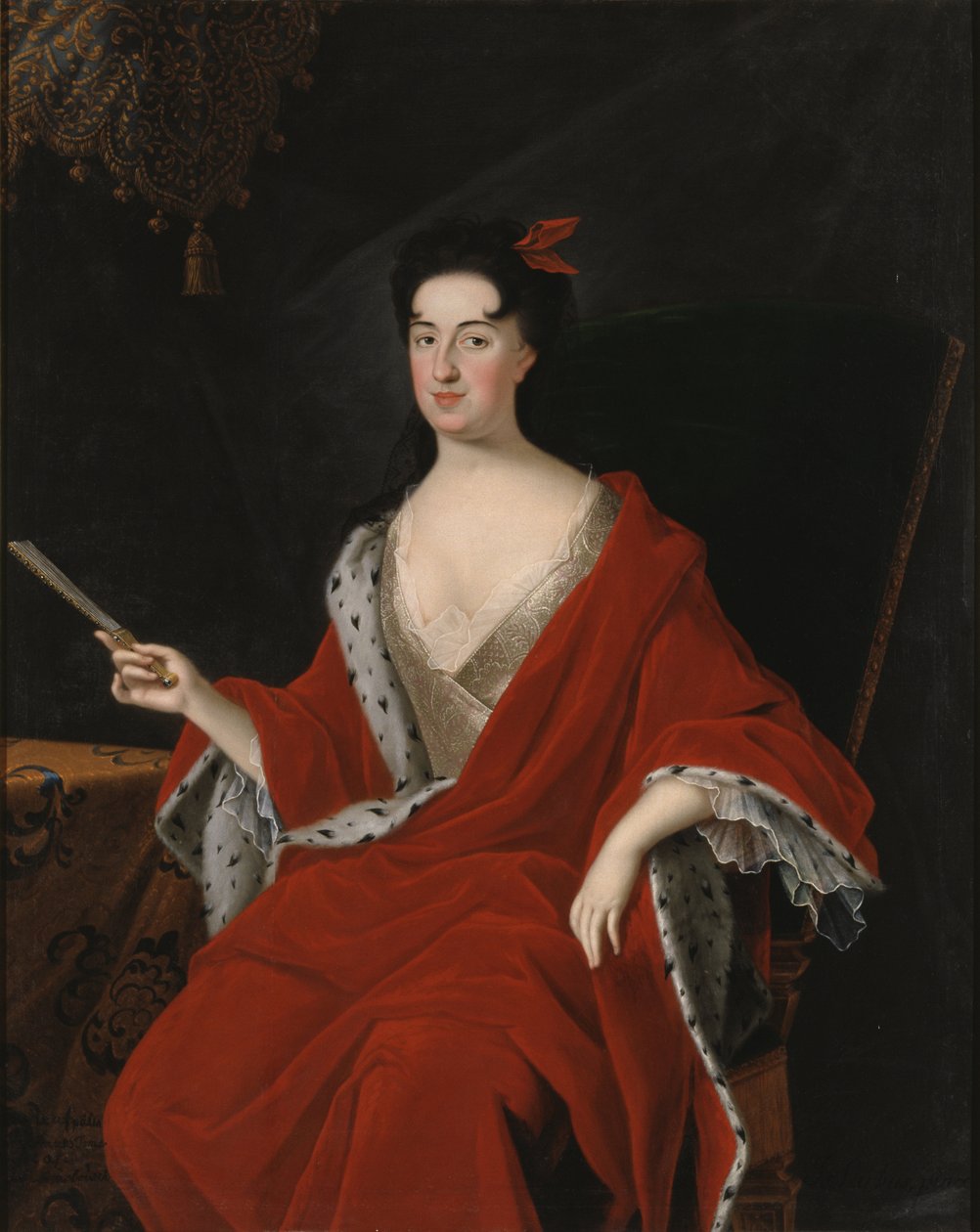Catherine Opalinska, reine de Pologne – Catherine Opalinska (1680-1747), lengyel királynő portréja, készítette Starbus, Johan (1679-1724). Olajfestmény. Mérete: 145x117 cm. Nemzeti Múzeum Stockholm alkotó: Johan Starbus