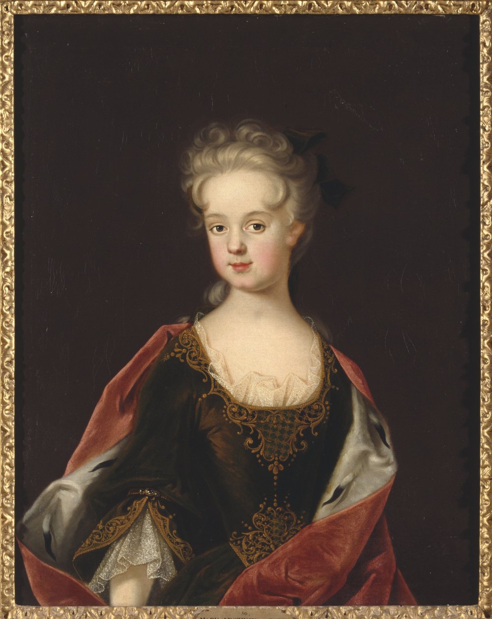 Marie Leczinska, reine de France – Marie Leszczynska, Franciaország királynőjének (1703-1768) portréja, készítette: Starbus, Johan (1679-1724). Olajfestmény alkotó: Johan Starbus