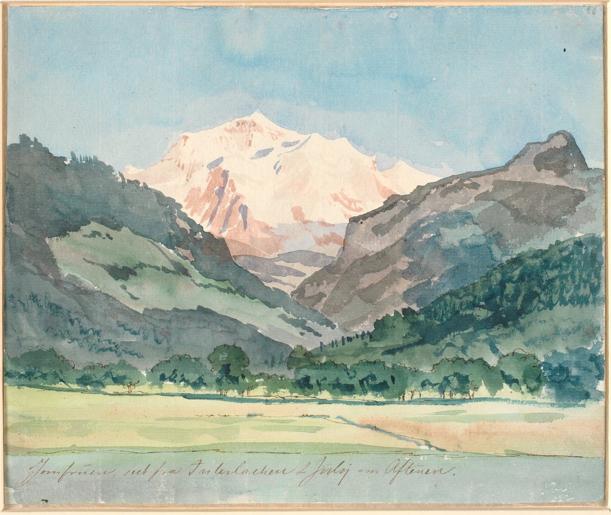 Alpesi táj alkotó: Johan Thomas Lundbye