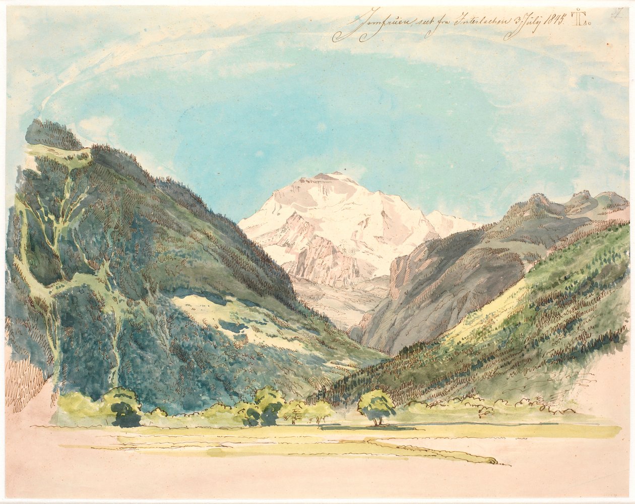 Alpesi táj alkotó: Johan Thomas Lundbye