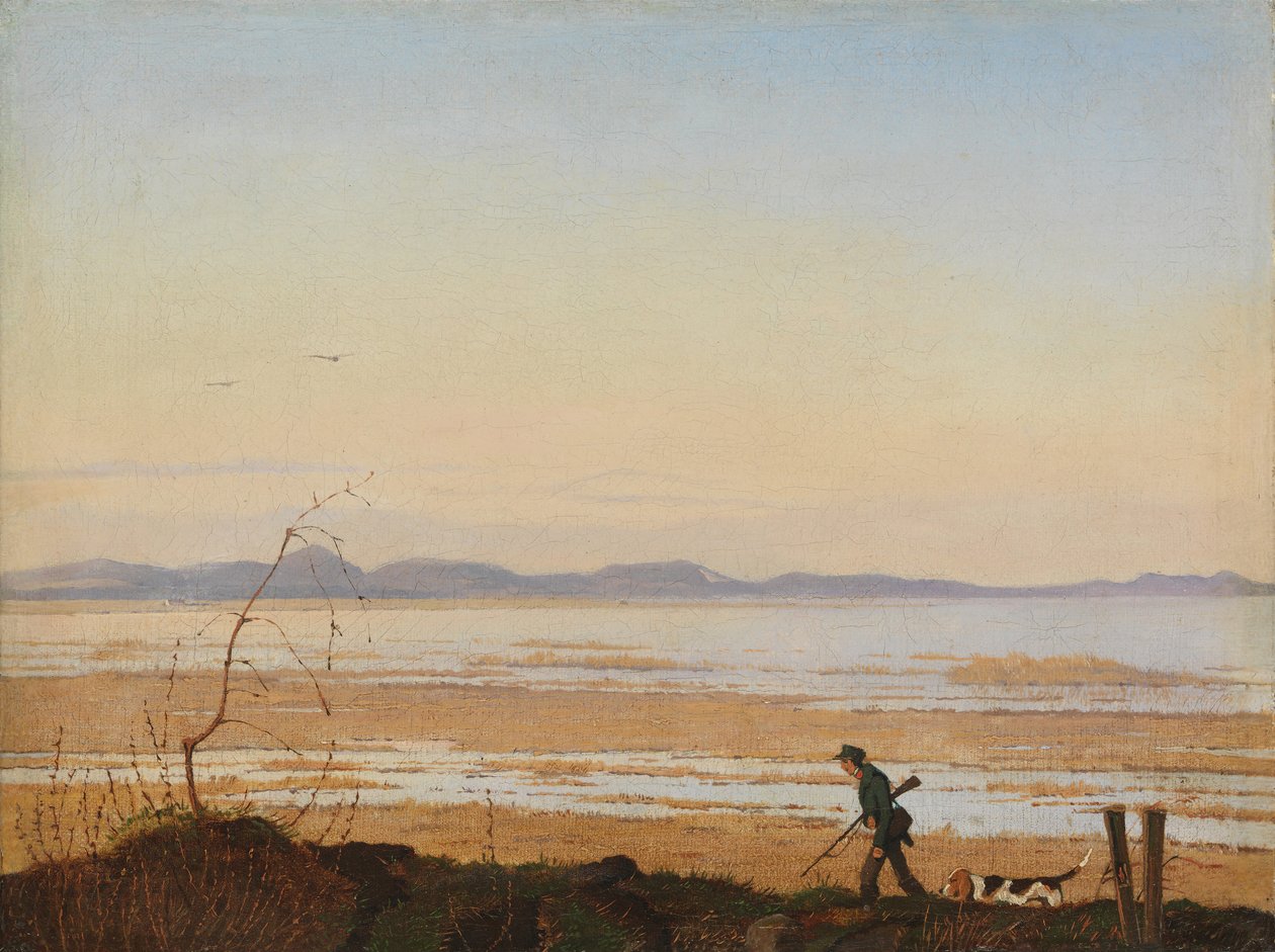 Egy este az Arresø-tó mellett, kb. 1837. alkotó: Johan Thomas Lundbye