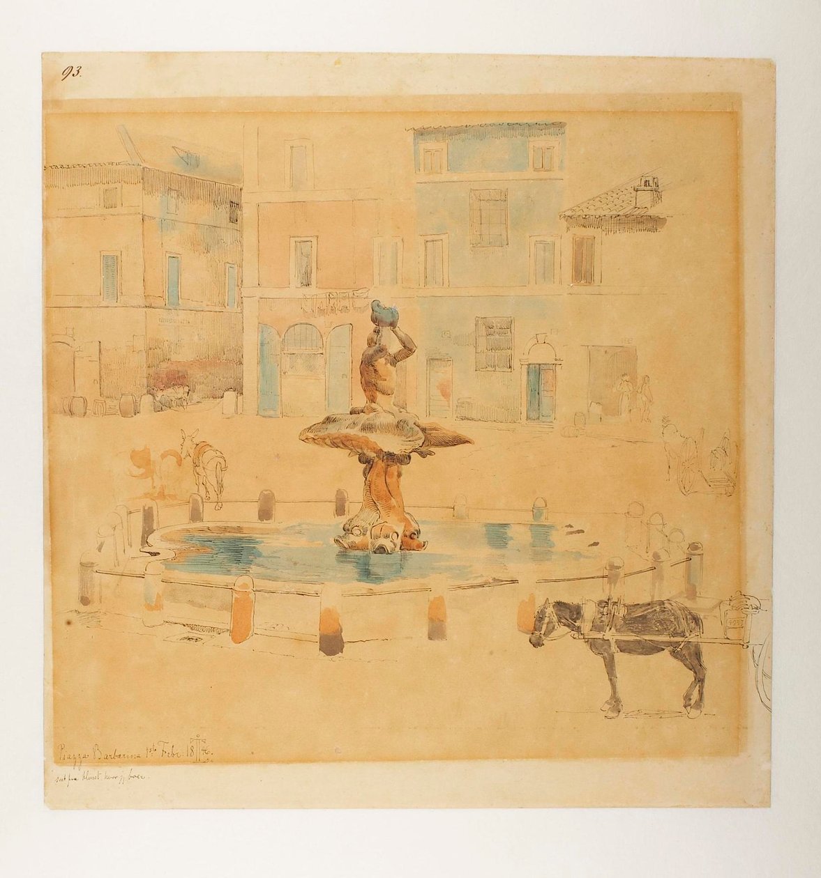 Piazza Barberini alkotó: Johan Thomas Lundbye