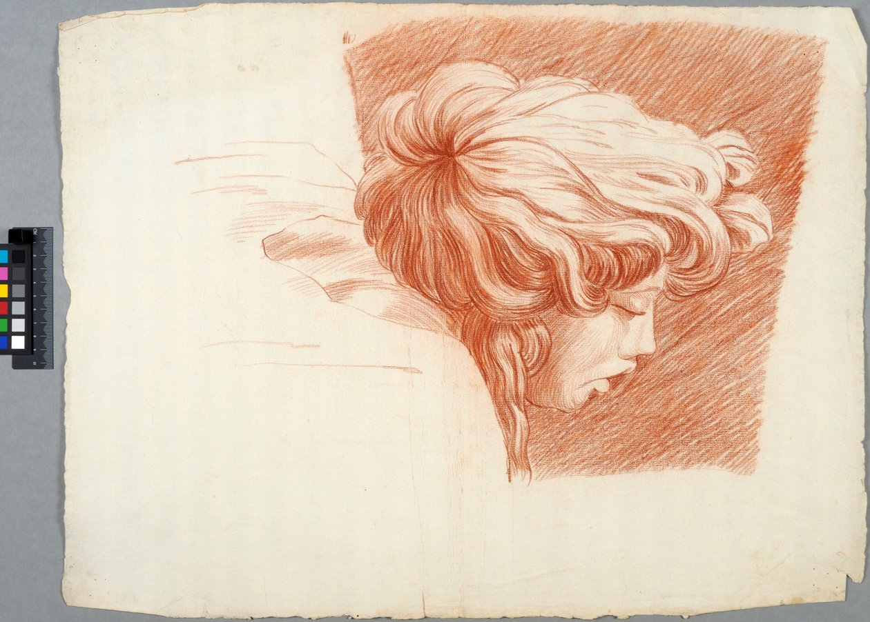 Akademiezeichnung (Detail) alkotó: Johan Tobias Sergel