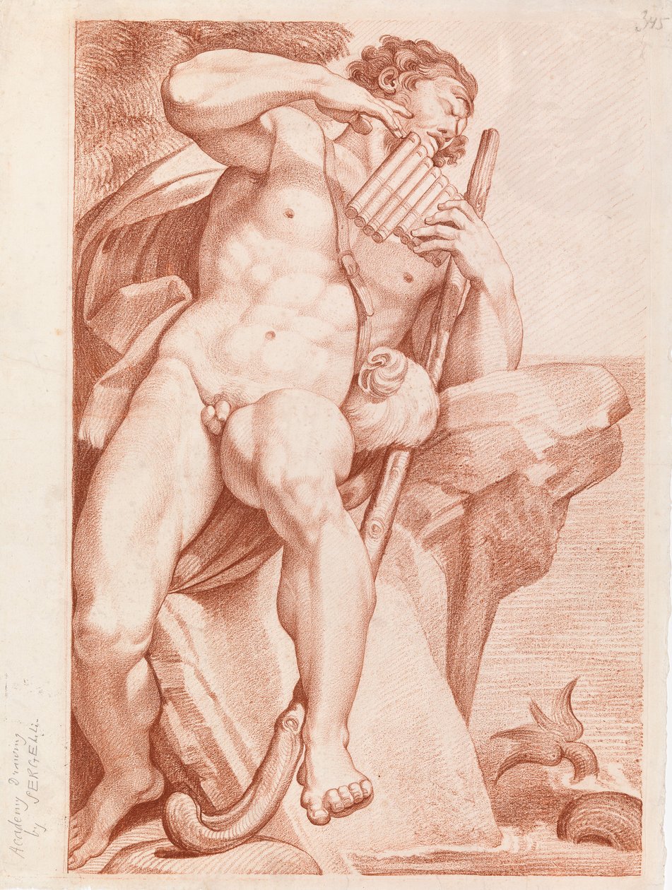 Polyphemus spielt die Panflöte alkotó: Johan Tobias Sergel