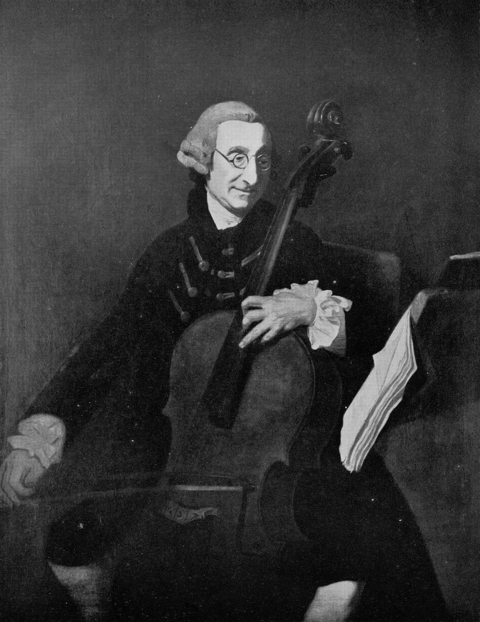 Giacomo Cervetto 1680-1783, olasz csellóművész alkotó: Johan Zoffany