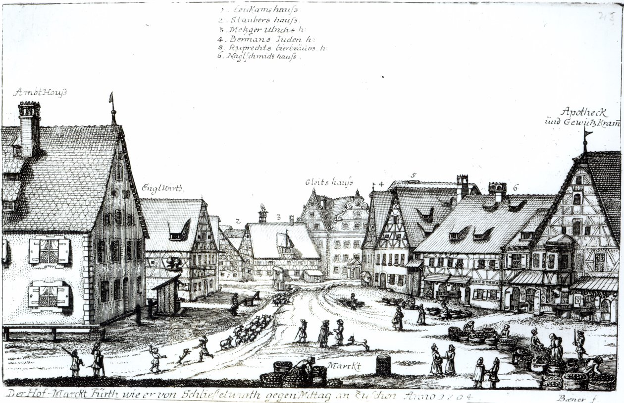 Német mezőváros, 1704 alkotó: Johann Alexander Boener