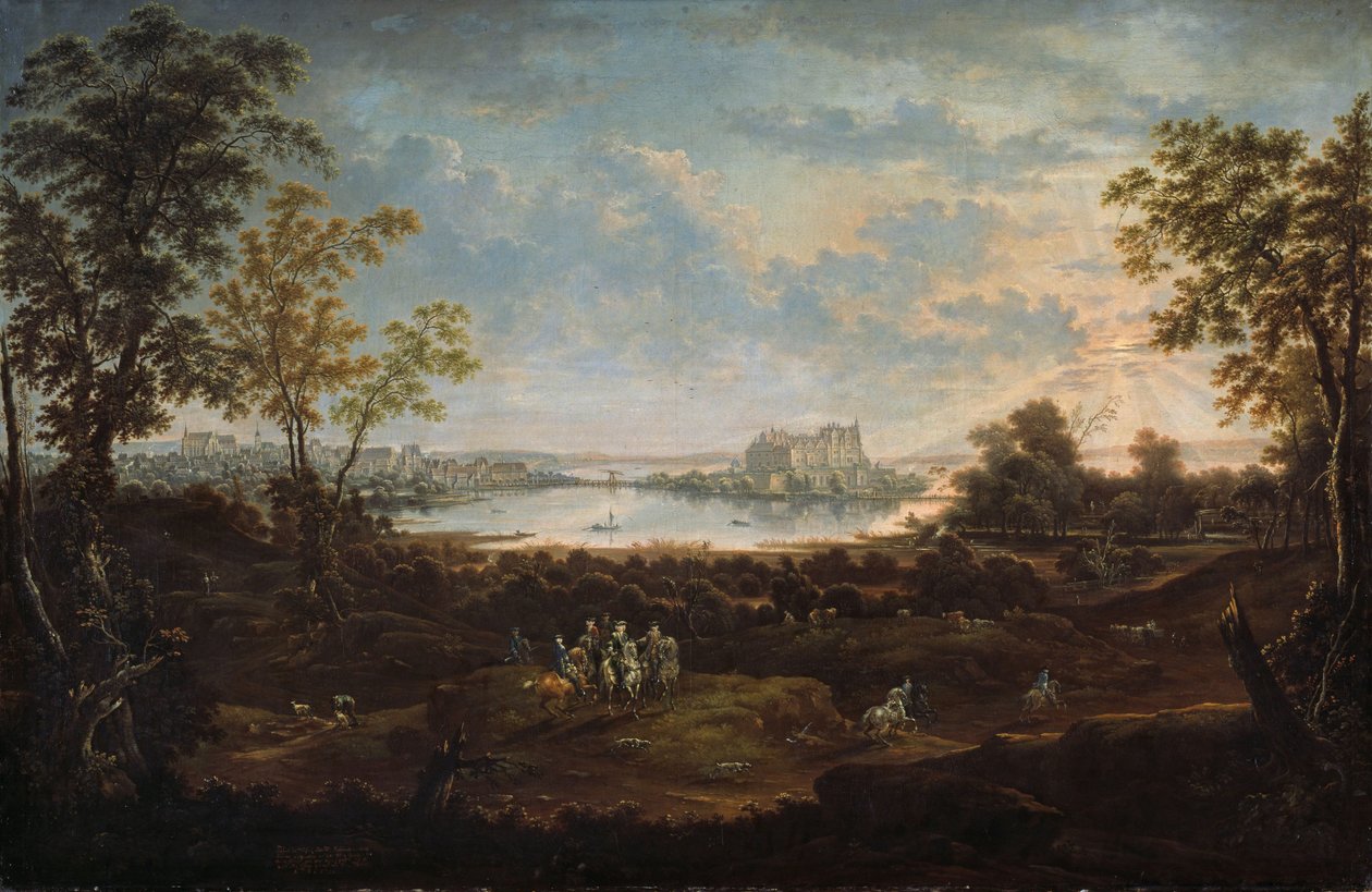 Schwerin tája alkotó: Johann Alexander Thiele