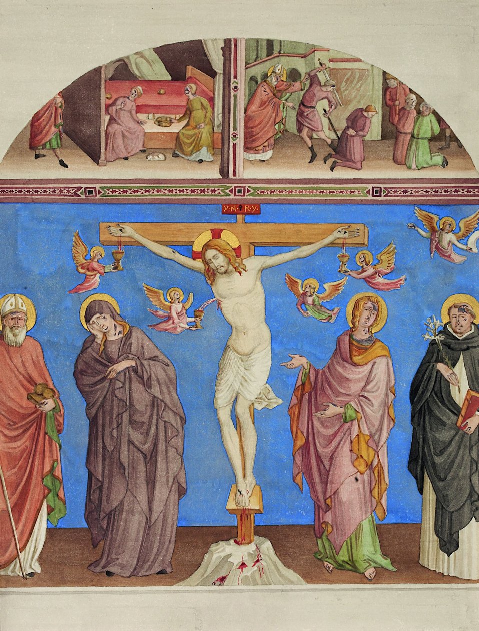 Krisztus a kereszten az arezzói S. Domenico templomban alkotó: Johann Anton Ramboux