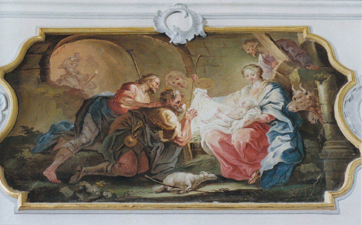 A pásztorok imádása alkotó: Johann Baptist Enderle