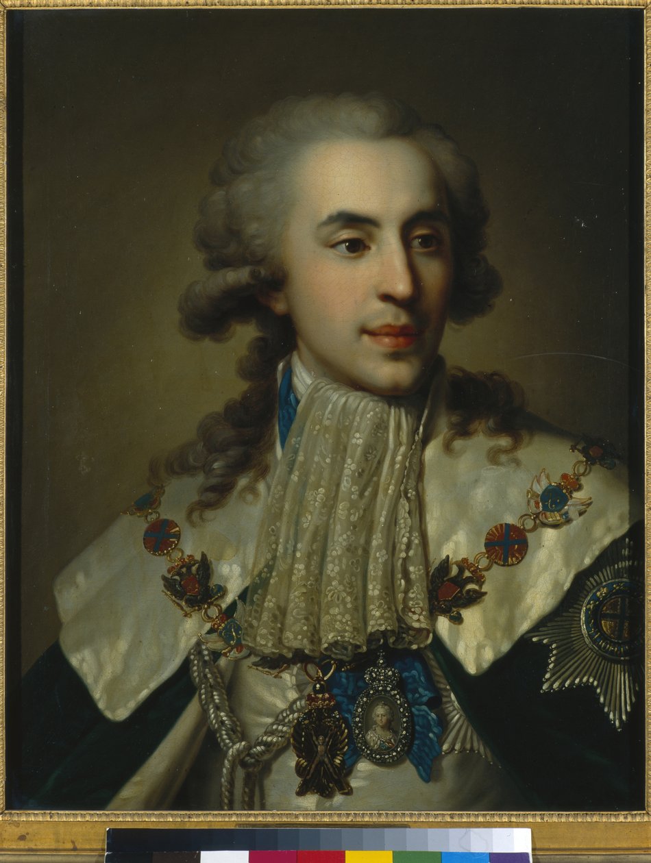Platon Zubov herceg portréja, 1793 alkotó: Johann Baptist Edler von Lampi