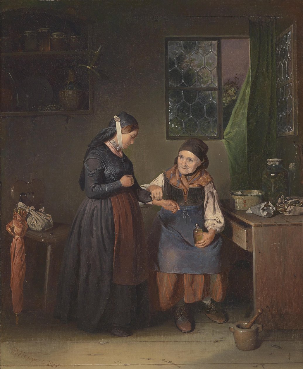 A gyógynövényessel alkotó: Johann Baptist Wengler