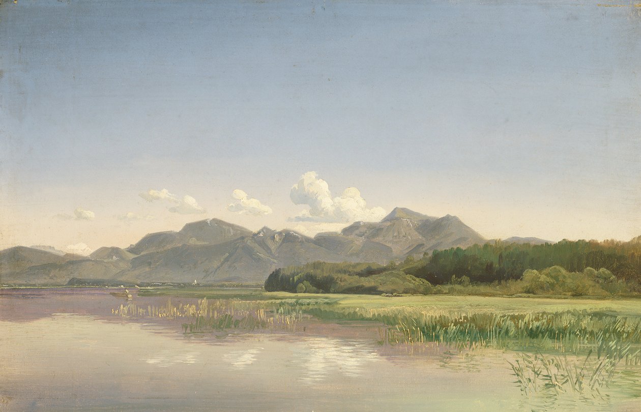 The Chiemsee at Stock (olaj, papír, vászonra festve) alkotó: Johann Beckmann