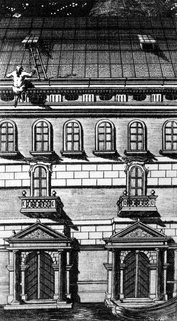 Illusztráció Giacomo Casanova 1788-ban megjelent "I Piombi" című Velencei Köztársaság börtönéből való szökésem történetéből alkotó: Johann Berka
