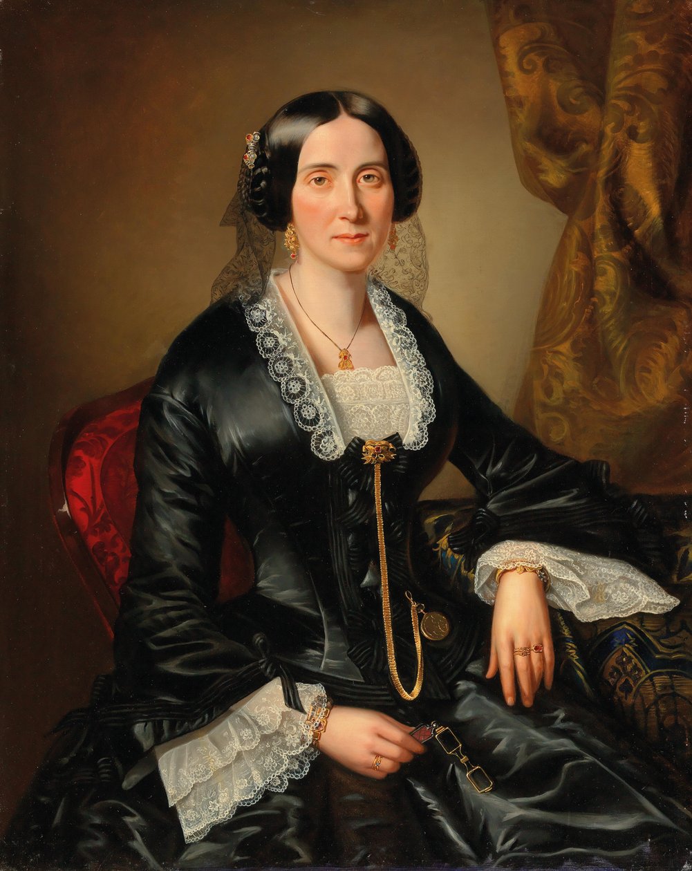 Johanna Bujatti, neé Alle portréja Bécsben alkotó: Johann Christian Mayer