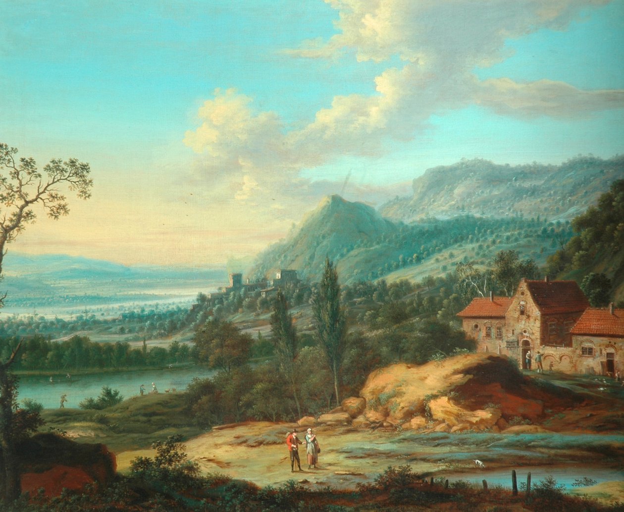 Kontinentális táj, 1762 alkotó: Johann Christian Vollerdt or Vollaert