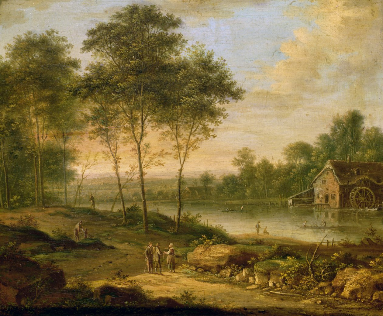 Táj malommal alkotó: Johann Christian Vollerdt or Vollaert