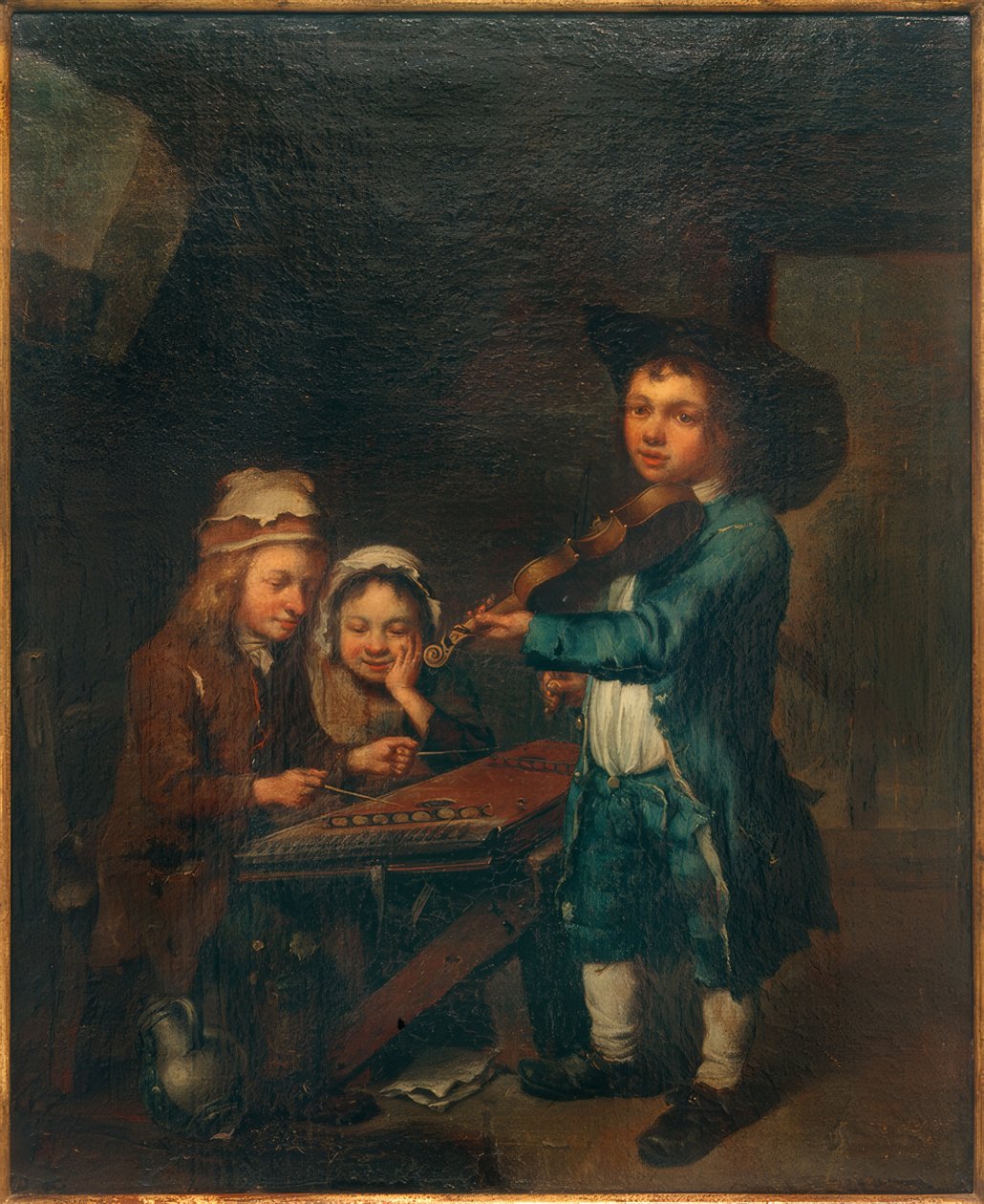 Gyerekek zenélnek alkotó: Johann Conrad Seekatz