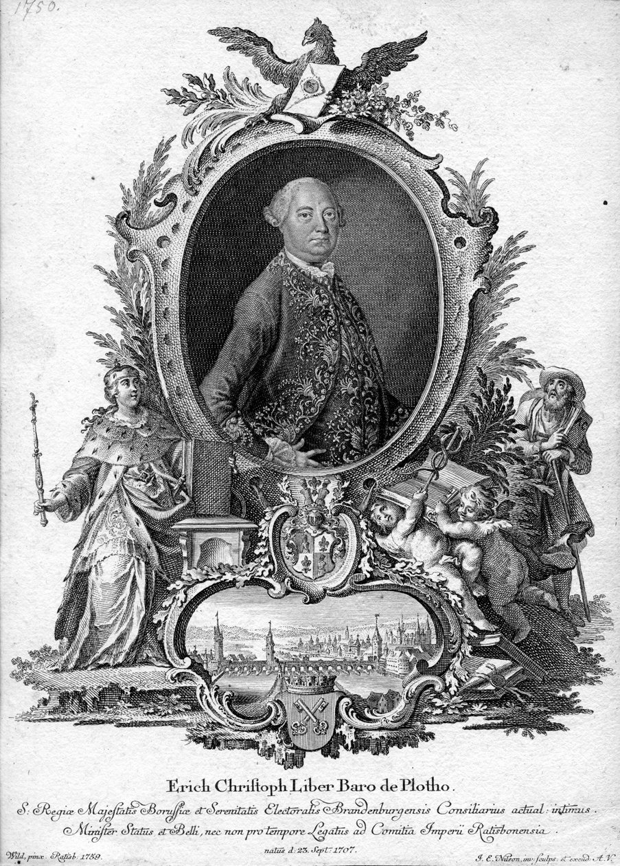 vésett portré alkotó: Johannes Esaias Nilson