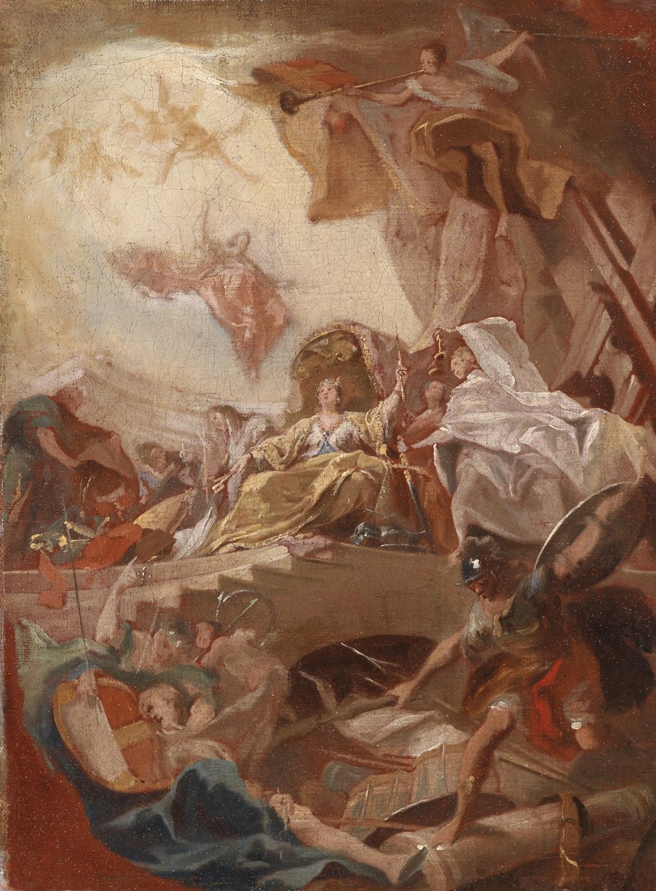 Egy fejedelmi ház allegorikus dicsőítése alkotó: Johann Evangelist Holzer