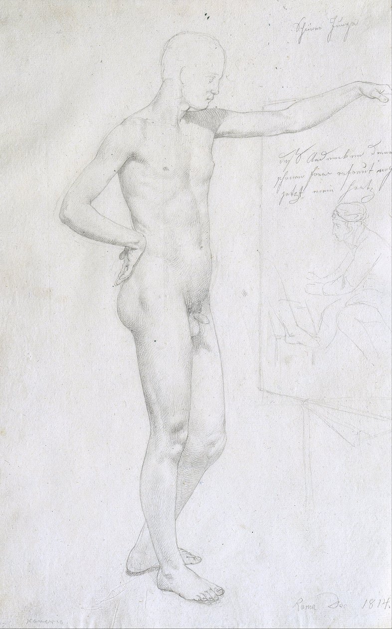 Jóképű fiú alkotó: Johann Evangelist Scheffer von Leonhartshof