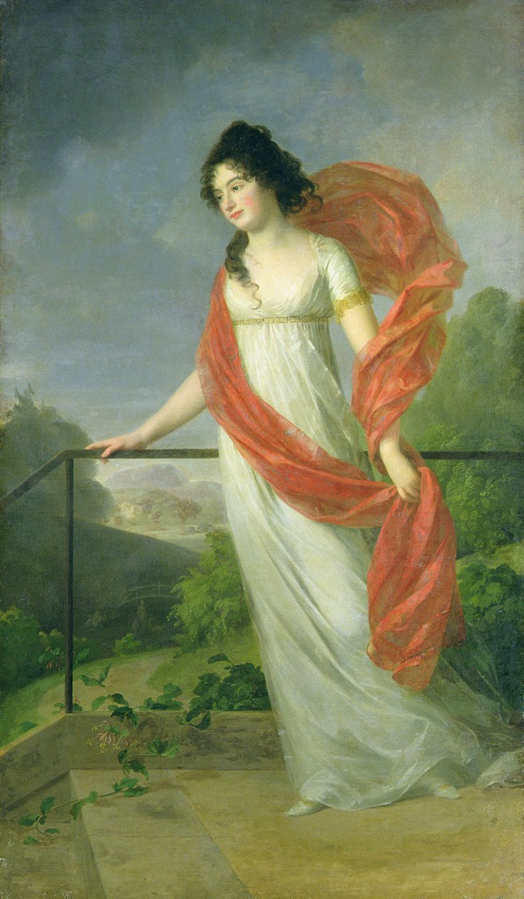 Theresia Fries grófnő (1779-1819) portréja, 1801 alkotó: Johann Friedrich August Tischbein