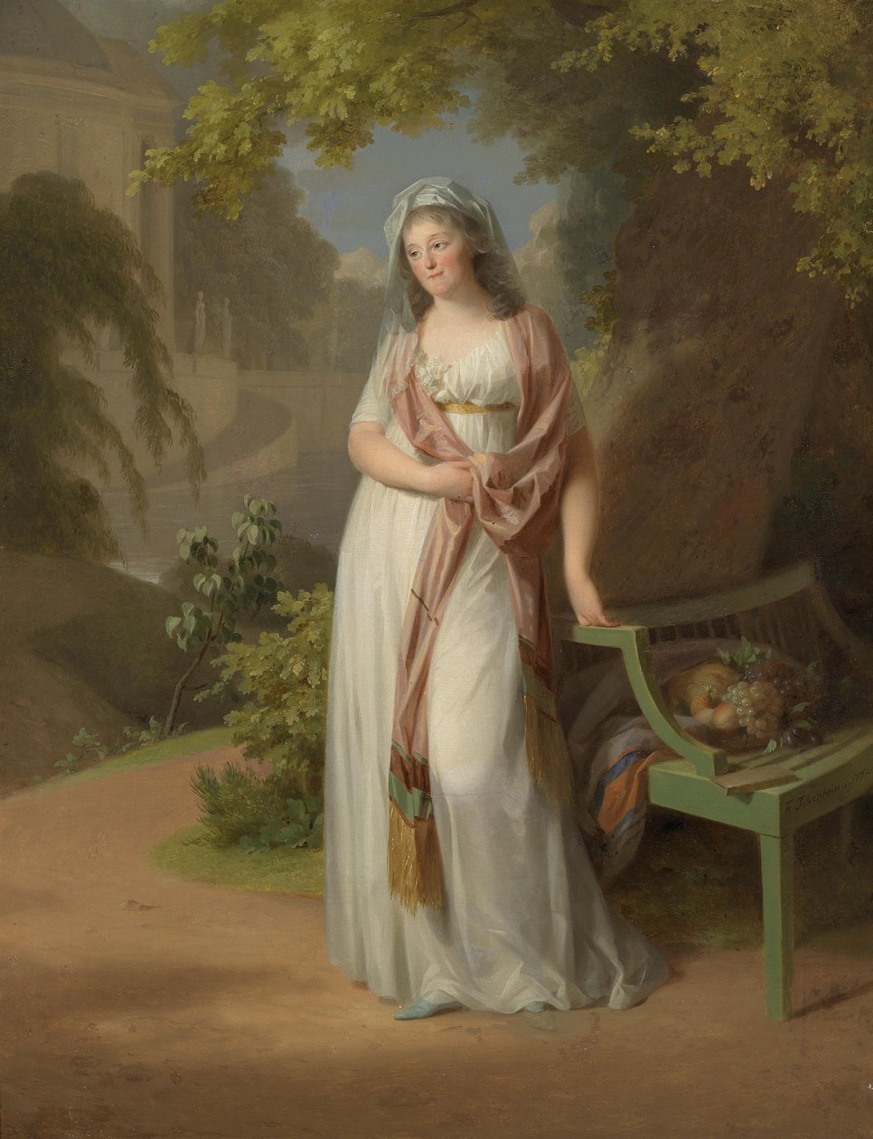 Luise von Anhalt-Dessau (1750-1811) portréja alkotó: Johann Friedrich August Tischbein