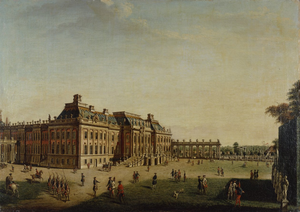 A városi kastély kerti homlokzata, 1773 alkotó: Johann Friedrich Meyer