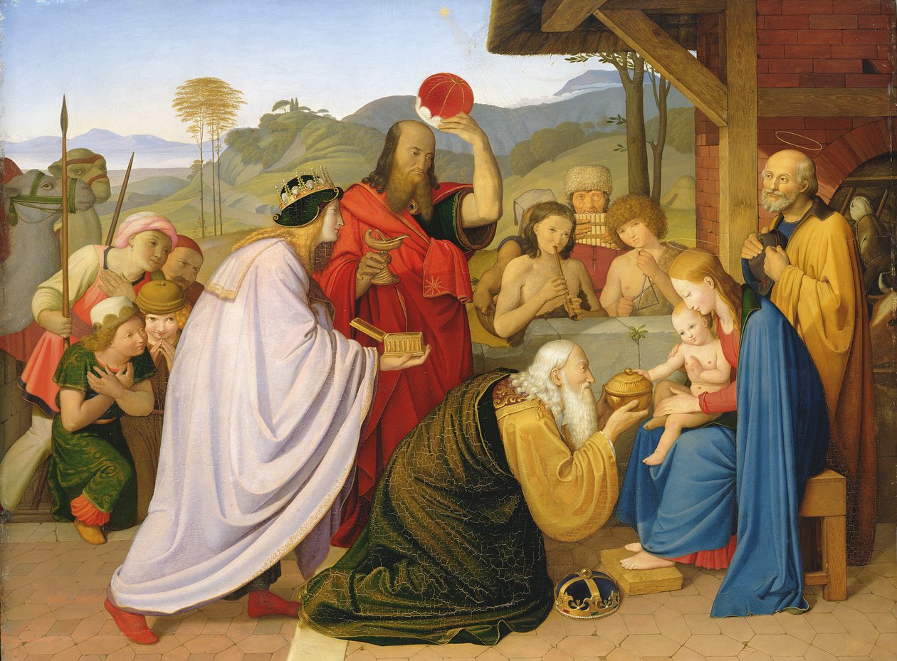 A királyok imádása, 1813 alkotó: Friedrich Overbeck