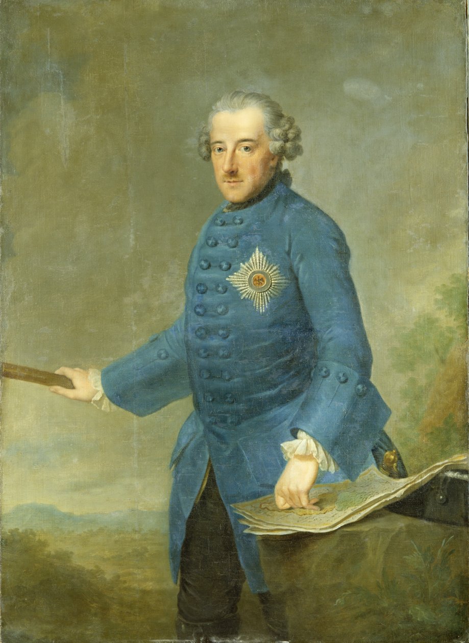 II. Nagy Frigyes Poroszország, 1770 körül alkotó: Johann Georg Ziesenis