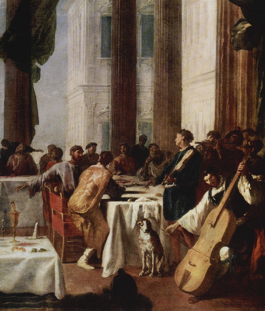 Esküvő Kánában alkotó: Johann Heinrich Schönfeld