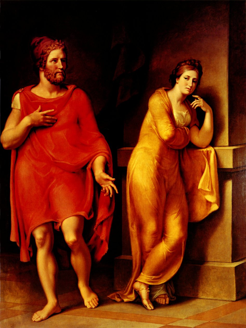 Odysseus és Nausicaan Angol: Odysseus and Nausicaan Francais: Ulysse et Nausicaan alkotó: Johann Heinrich Wilhelm Tischbein