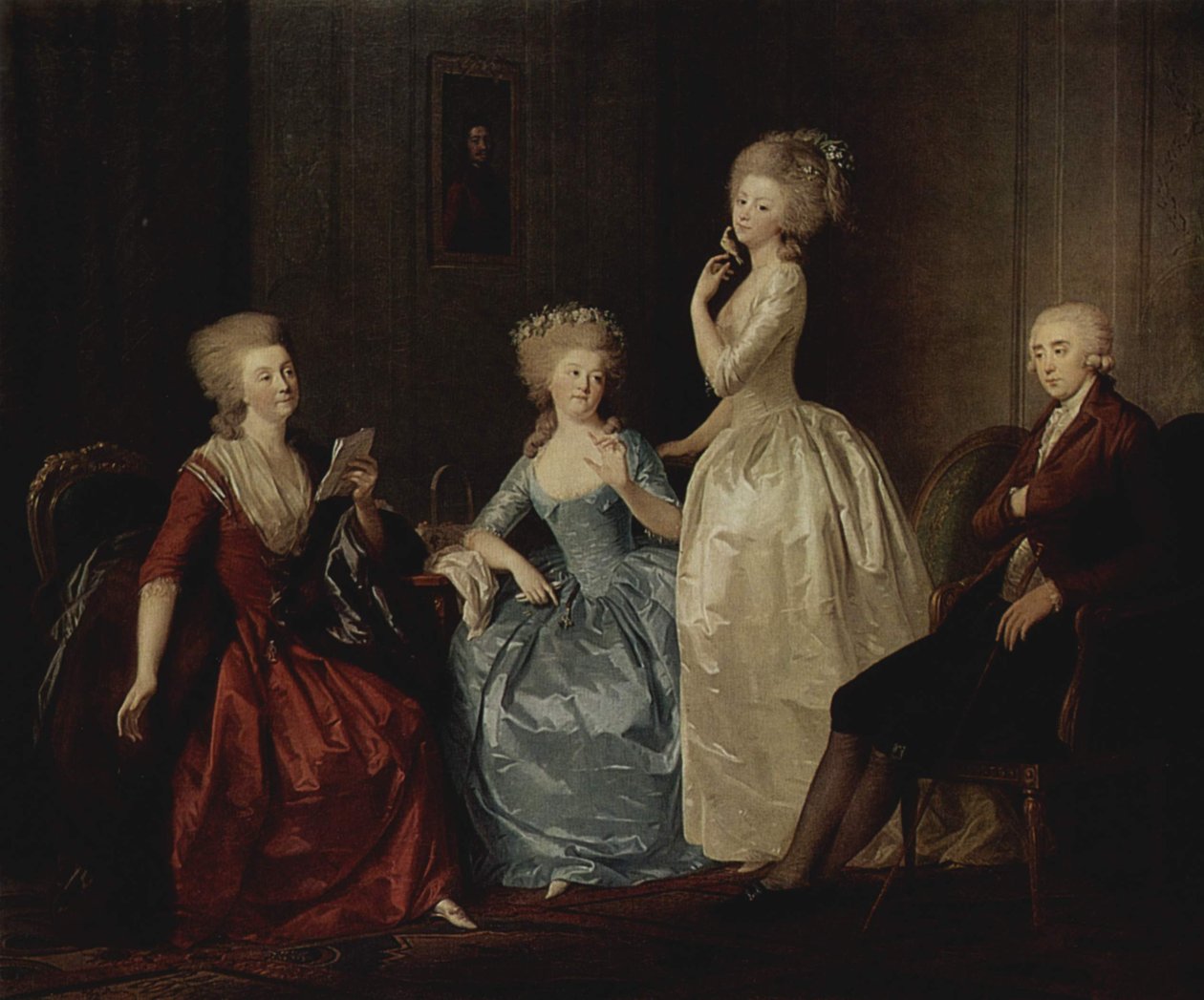 Saltykova grófnő és családja portréja alkotó: Johann Heinrich Wilhelm Tischbein