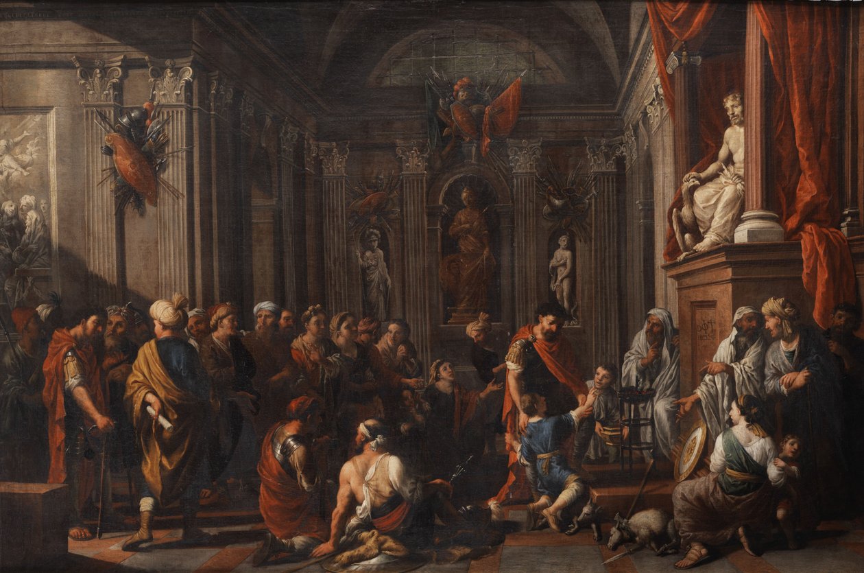Esküjelenet a Jupiter templomában alkotó: Johann Heiss