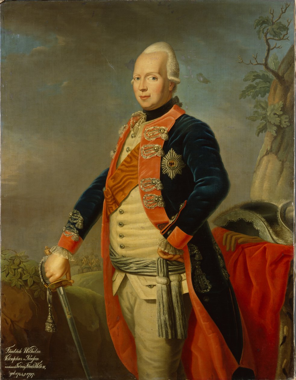 II. Frigyes Vilmos porosz, 1770 körül alkotó: Johann Jacob Tischbein