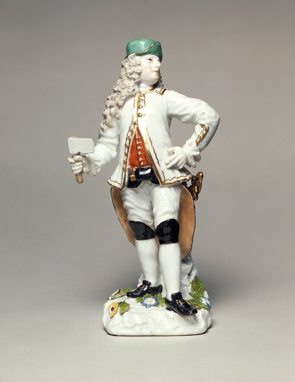 Erős II. Augustus (1670-1733), a szász ezüstbányászok hadtestének parancsnokaként, porcelán, Johann Joachim Kandler (1706-75) mintája, Meissen, 1750 körül alkotó: Johann Joachim Kaendler