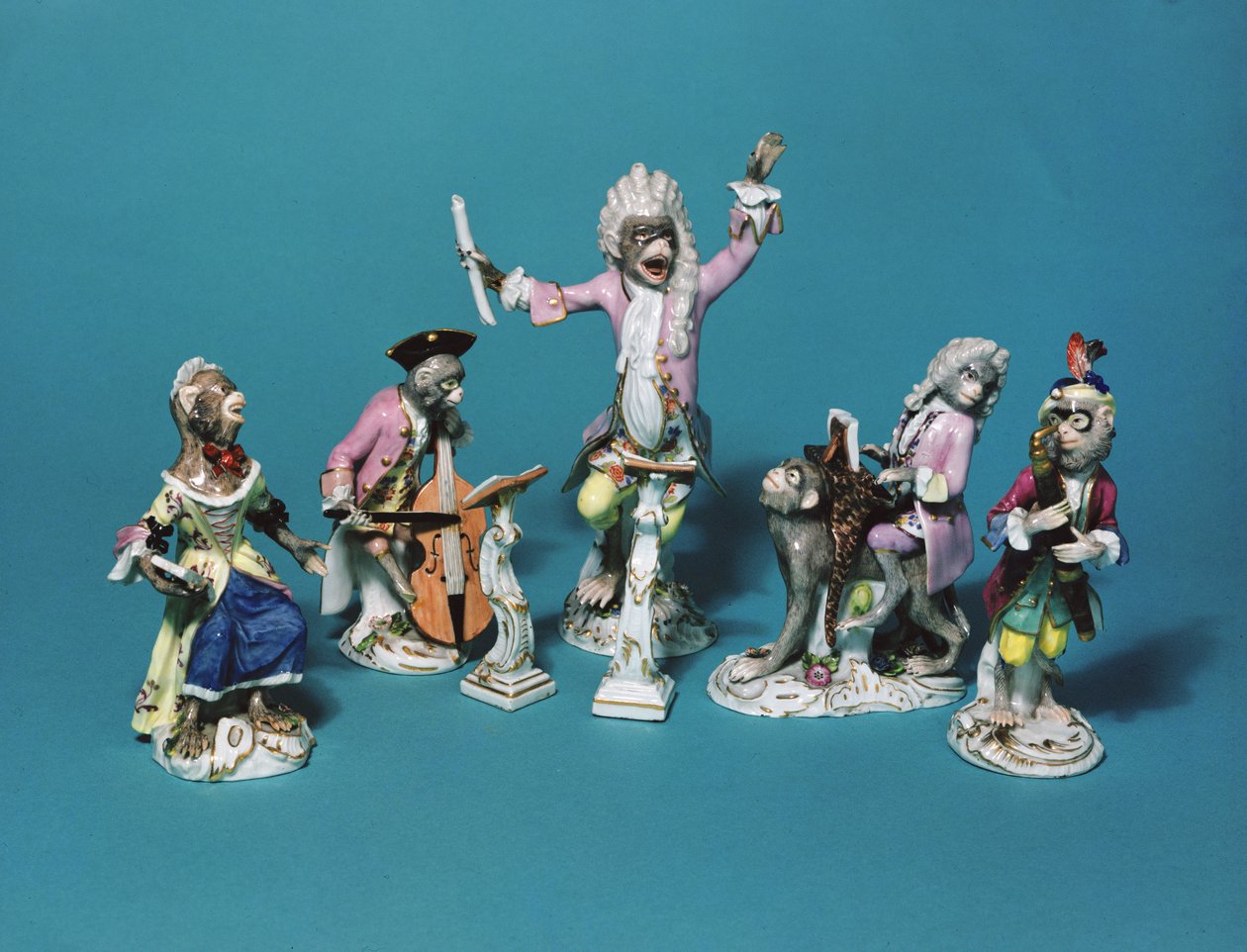 Meisseni majomszalag, 1750 körül (porcelán) alkotó: Johann Joachim Kaendler