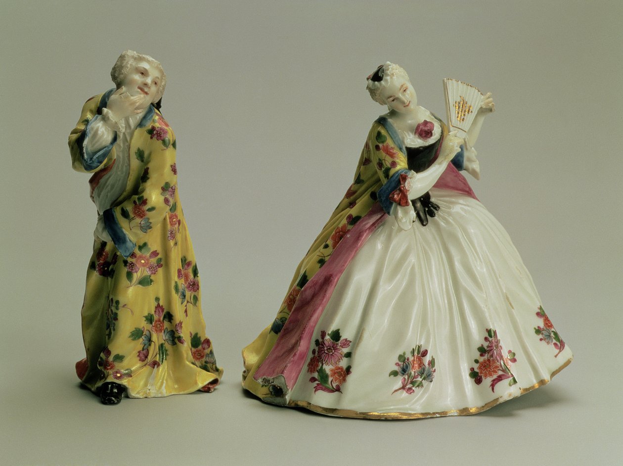 Figurapár: Meissen, 1736 (porcelán). alkotó: Johann Joachim Kaendler