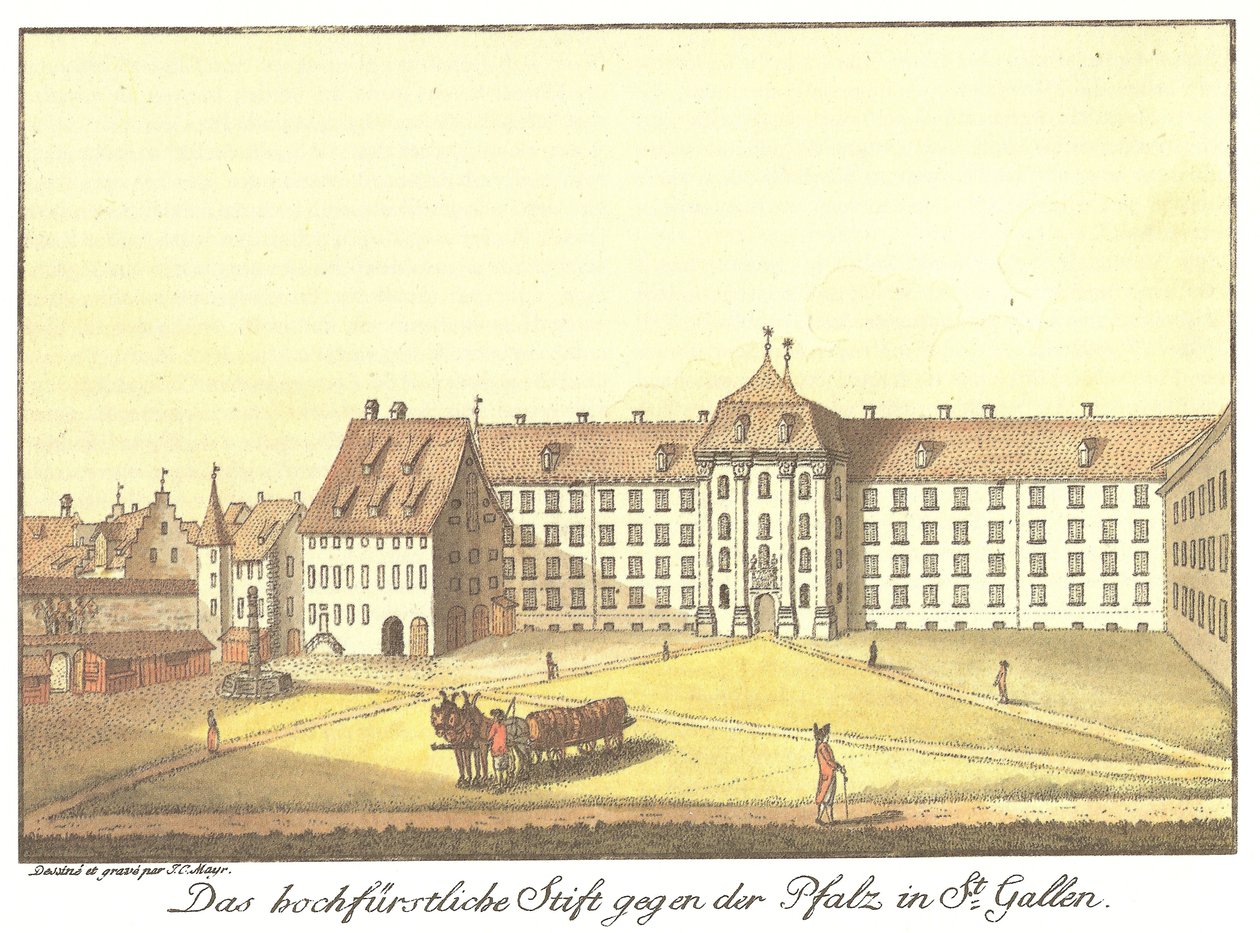 A St. Gallen -i Pfalz elleni főhercegi kolostor alkotó: Johann Konrad Mayr
