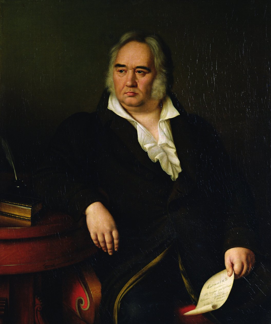 Ivan A. Krilov portréja, 1832 alkotó: Johann Leberecht Eggink