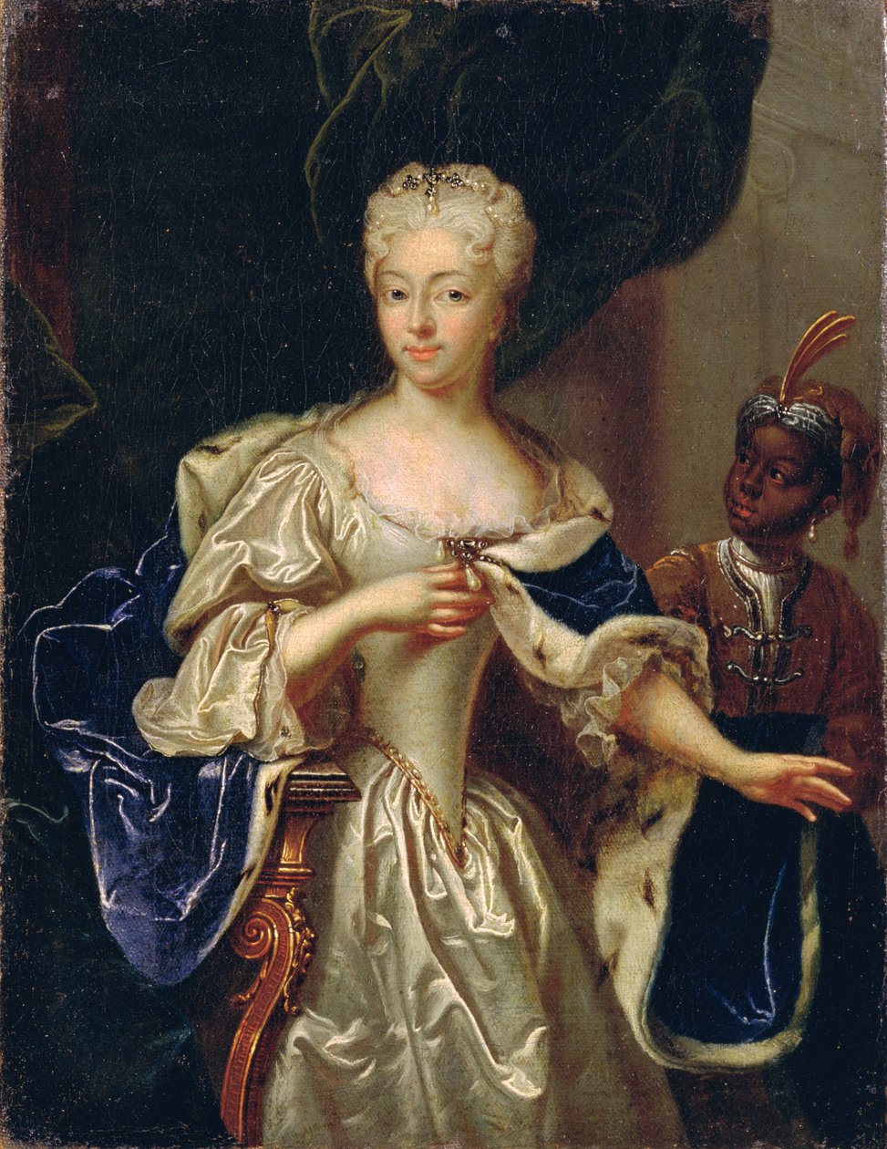 Charlotte Brunswick-Luneburg hercegnő portréja, 1728 (a párért lásd a 347496-os számot) alkotó: Johann Paul Luedden