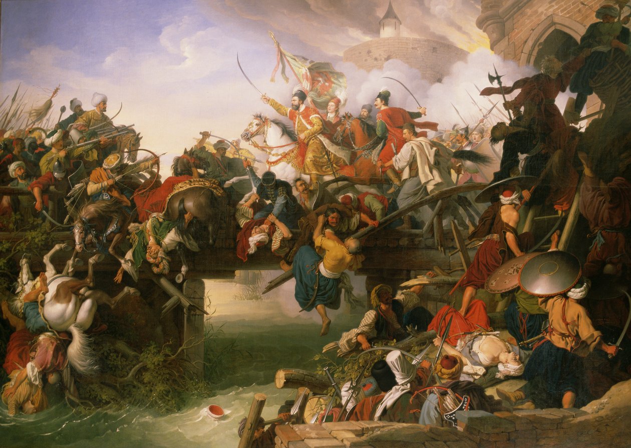Zrinyi kirohanása alkotó: Johann Peter Krafft