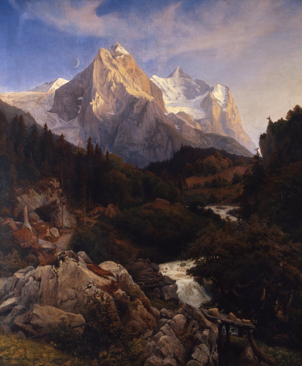 A Wetterhorn alkotó: Johann Wilhelm Schirmer
