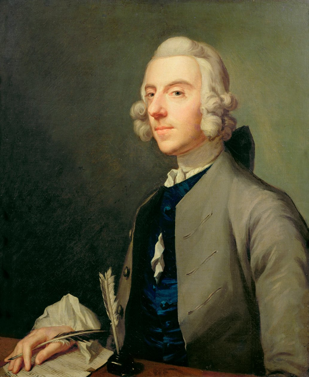Michael Arne (1740-86) portréja, 1762-83 körül alkotó: Johan Joseph Zoffany