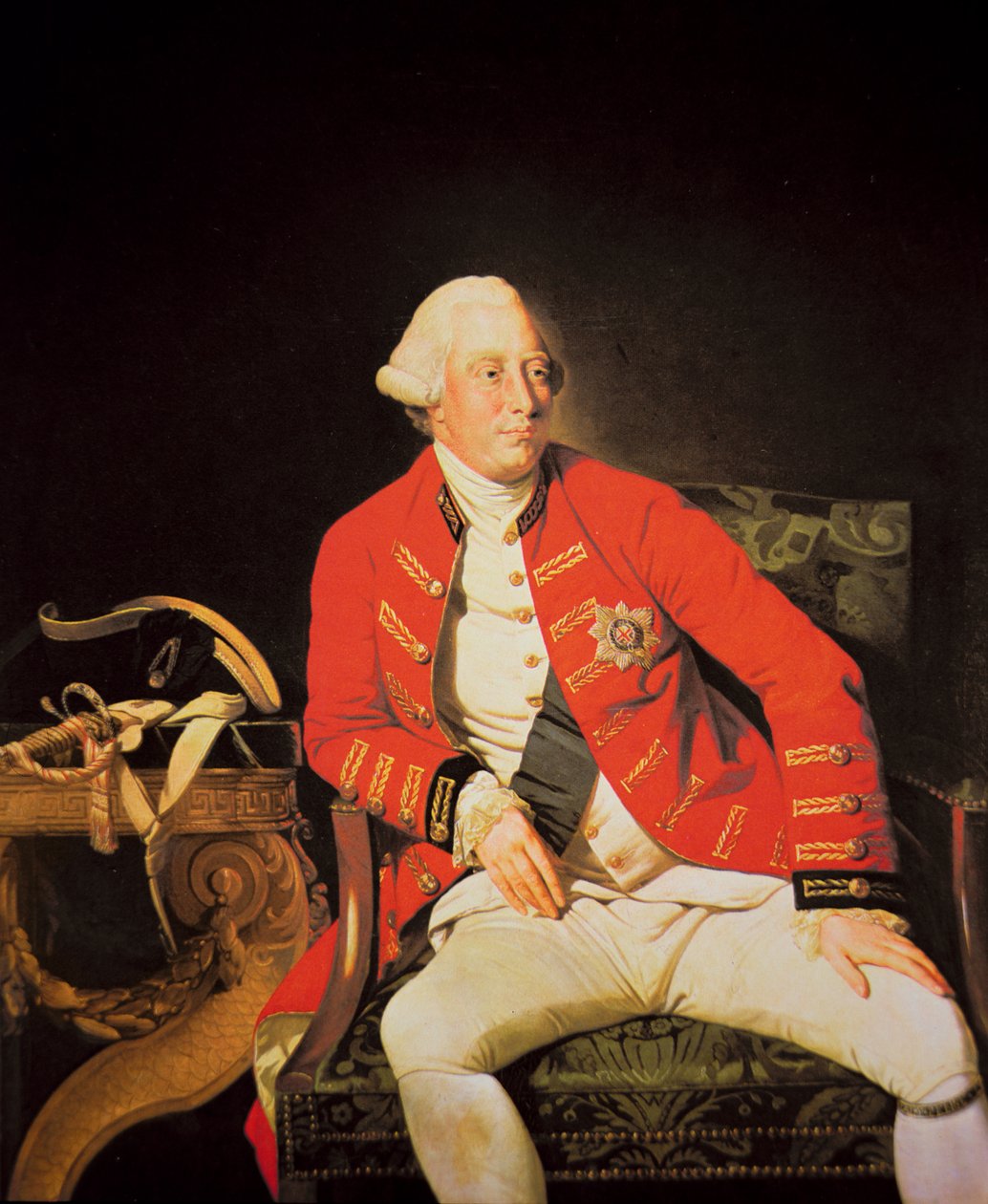 III. György 1771-ben (színes litó) alkotó: Johann (after) Zoffany