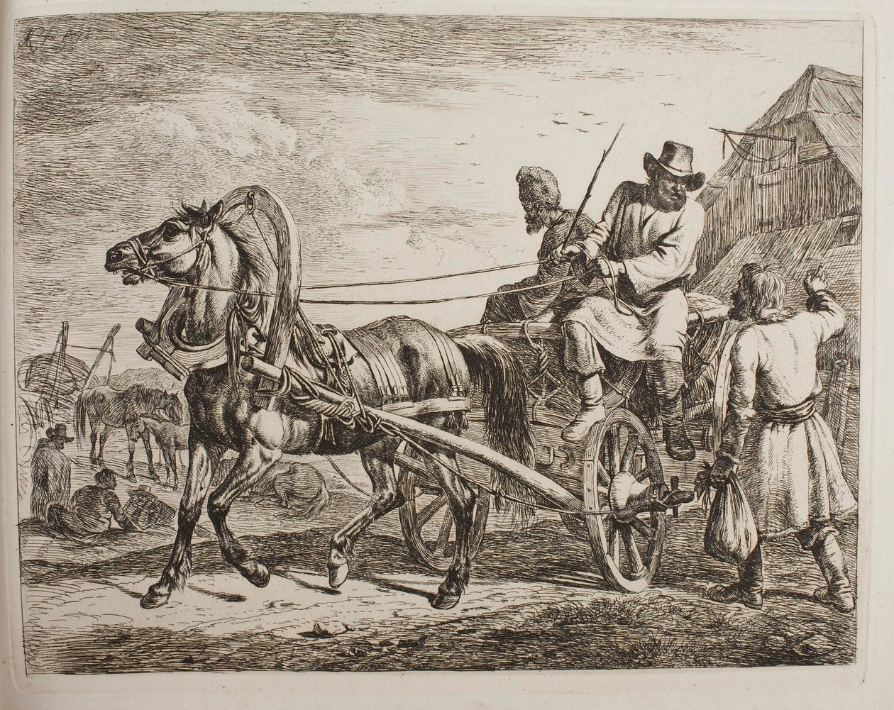 Egy orosz paraszti szekér alkotó: Johann Adam Klein