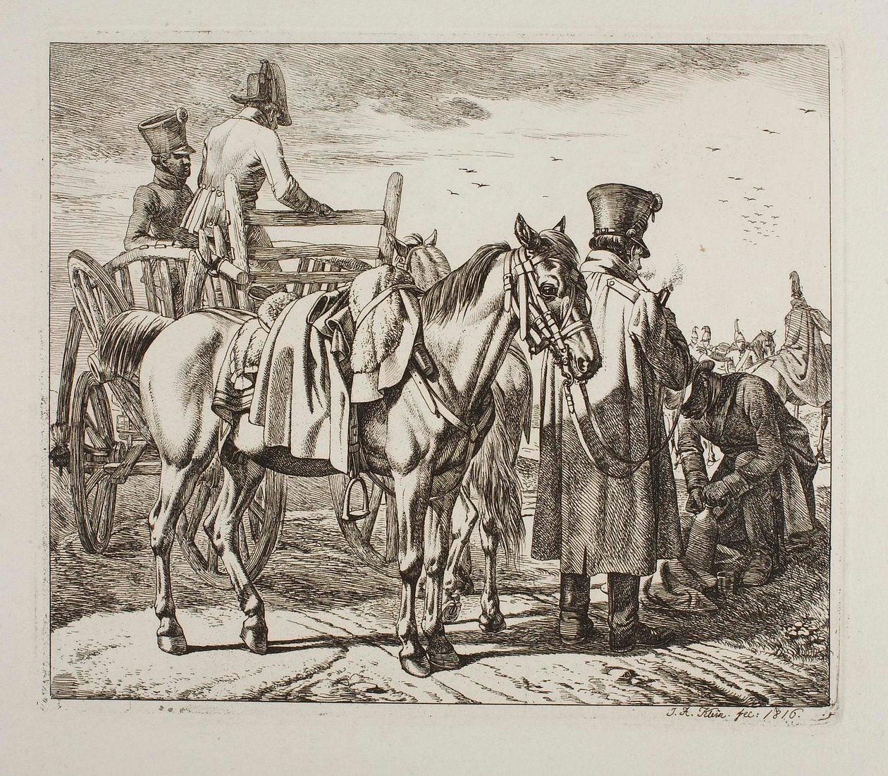Osztrák katonaság alkotó: Johann Adam Klein