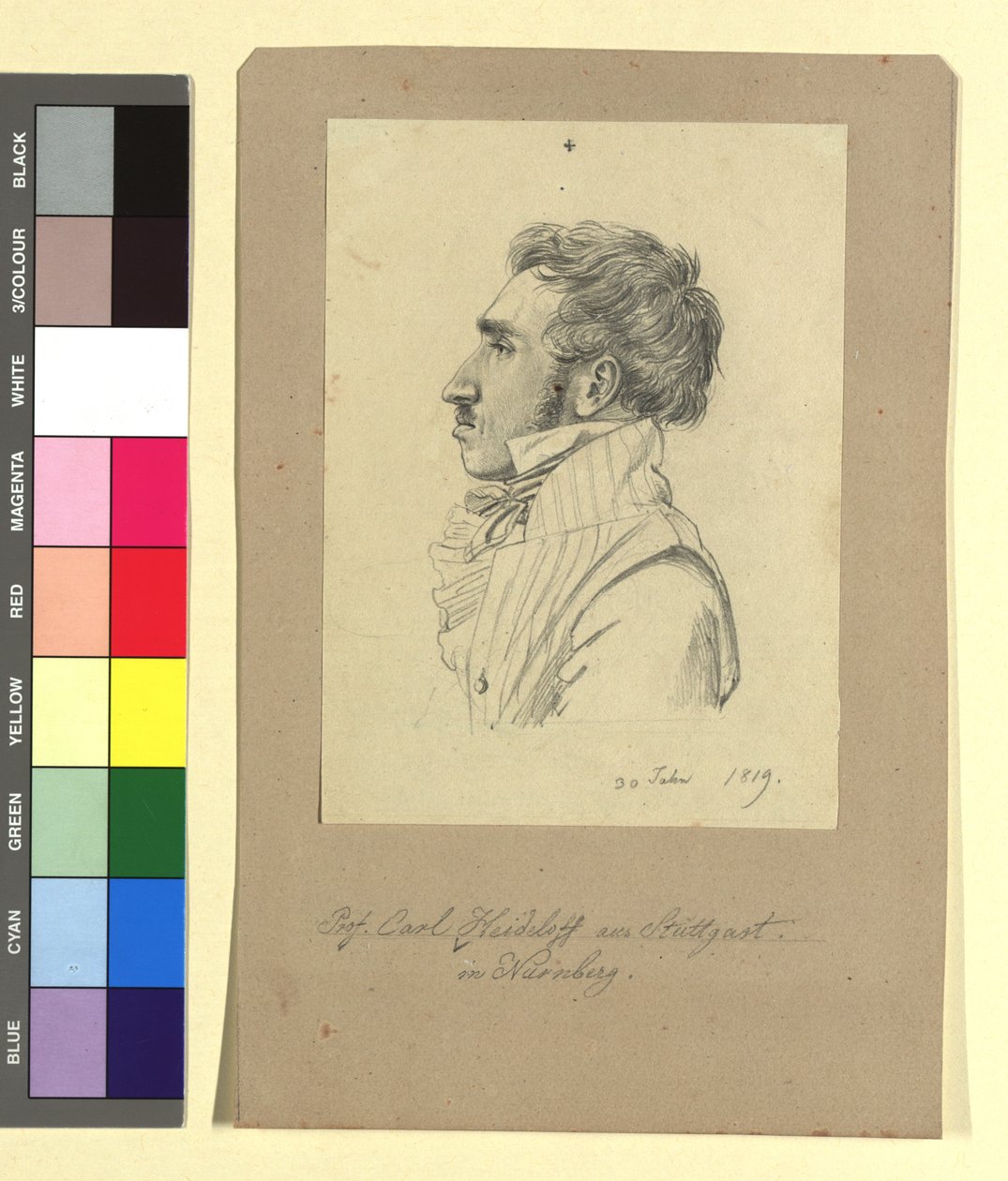 Carl Alexander von Heideloff (1789-1865), festő, építész alkotó: Johann Adam Klein